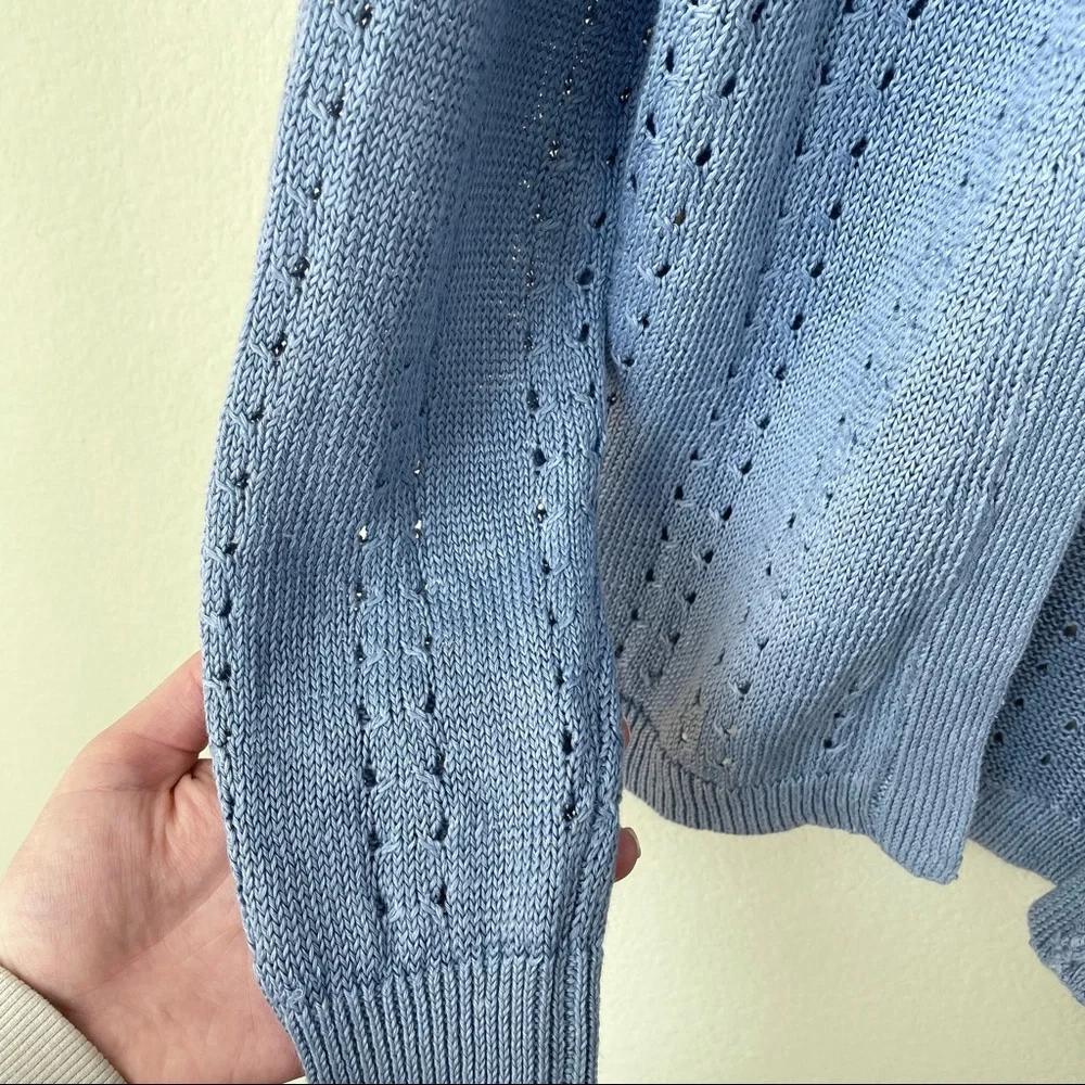 NWT Banana Republic linen sweater 💙 - Picture 4 of 4